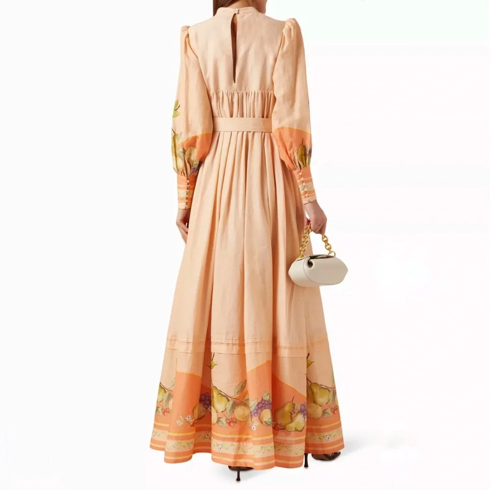 Keepsake the Label Long Sleeve Maxi Linen Dress S - Picture 3 of 12